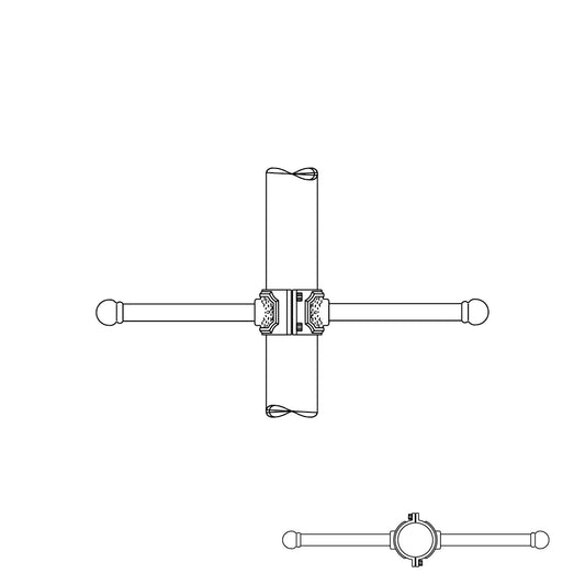 Clamp Around Ladder Rest for 3" Post - 032