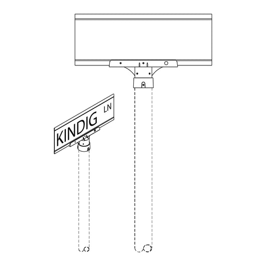 Blade Signs- Post Top - 200-EB3