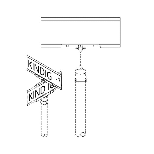 Blade Signs- Post Top - 200-EBX