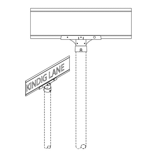 Blade Signs- Post Top - 201-EB3