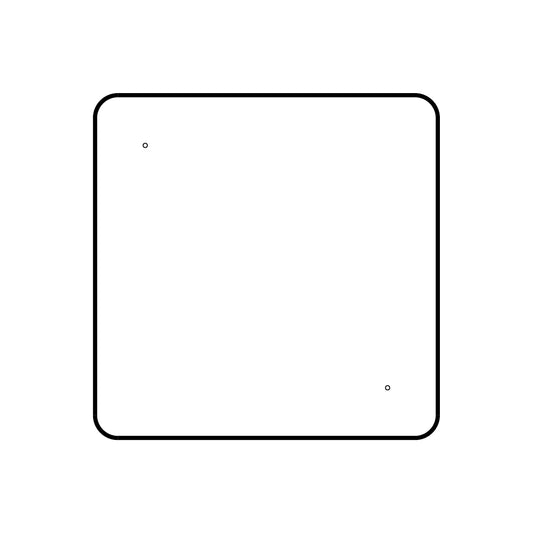 28" Diamond Traffic Sign Back Plate - 209TSPB