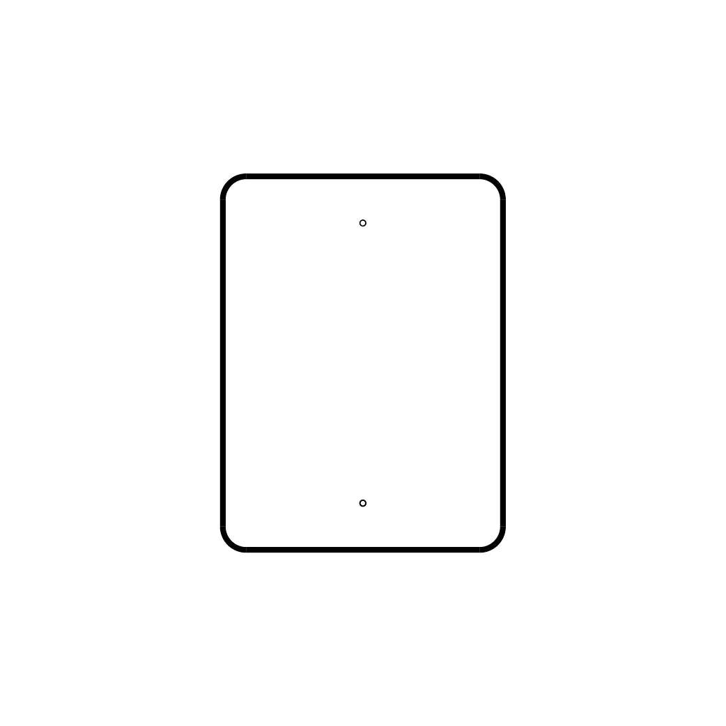 22" x 16" Traffic Sign Plate - 212TSPB