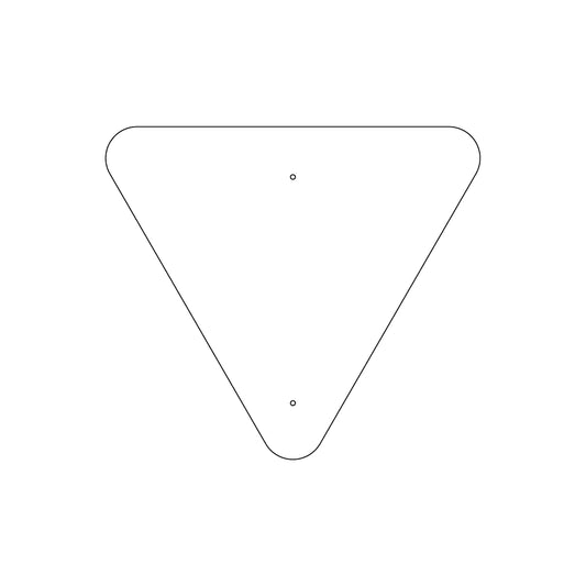 30" Triangular Traffic Sign Plate - 215FBT
