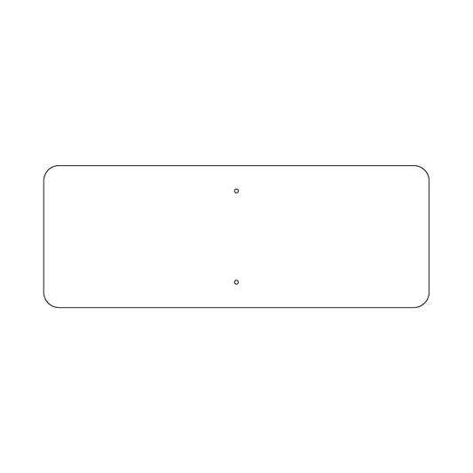 12" x 36" Traffic Sign Plate - 216FBT