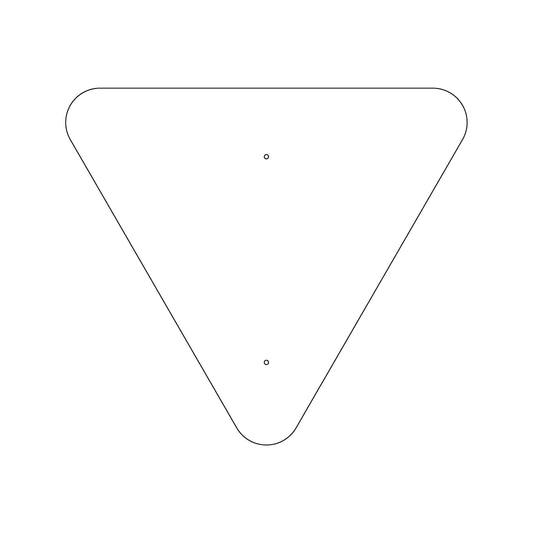36" Triangular Traffic Sign Plate - 217FBT