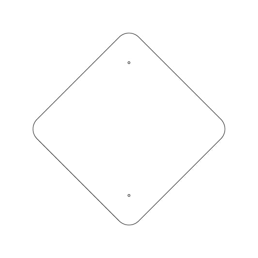24" Triangular Traffic Sign Plate - 218FBT