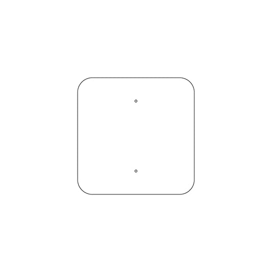 18" Square Traffic Sign Plate - 219FBT