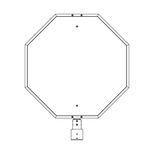 31 1/2" Stop Sign Frame for 3" Post - 233-3