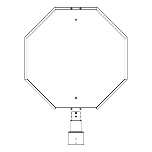 31 1/2" Stop Sign Frame for 4" Post - 233-4