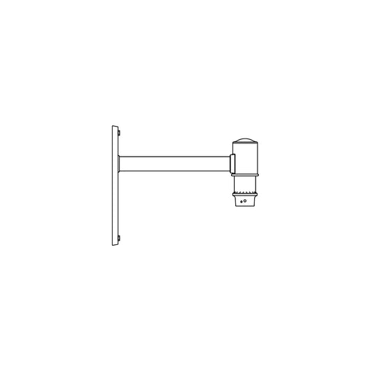 3" Fitter Downward Wall Mount Bracket - 236