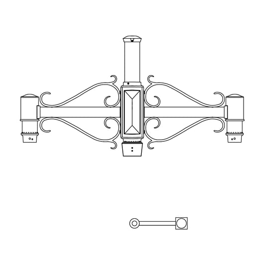 Single Side Mount- 4" Post - 261S-4