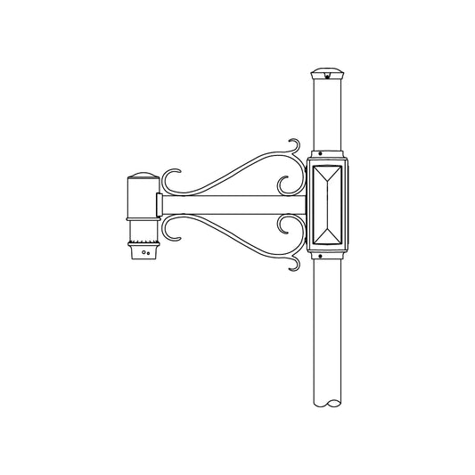 Single Side Mount- 3" Post - 261S