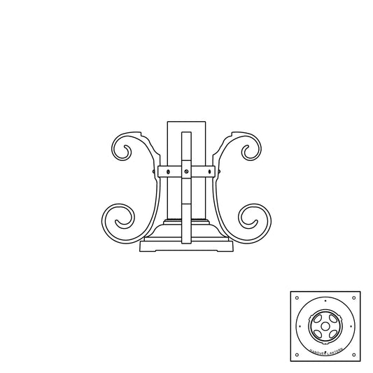 7 1/2" Square Pier Base - 452