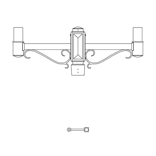 Single Side Mount- 4" Post - 541S-4