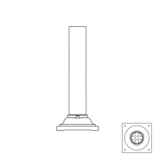 7 1/2" Square Pier Base - SP424