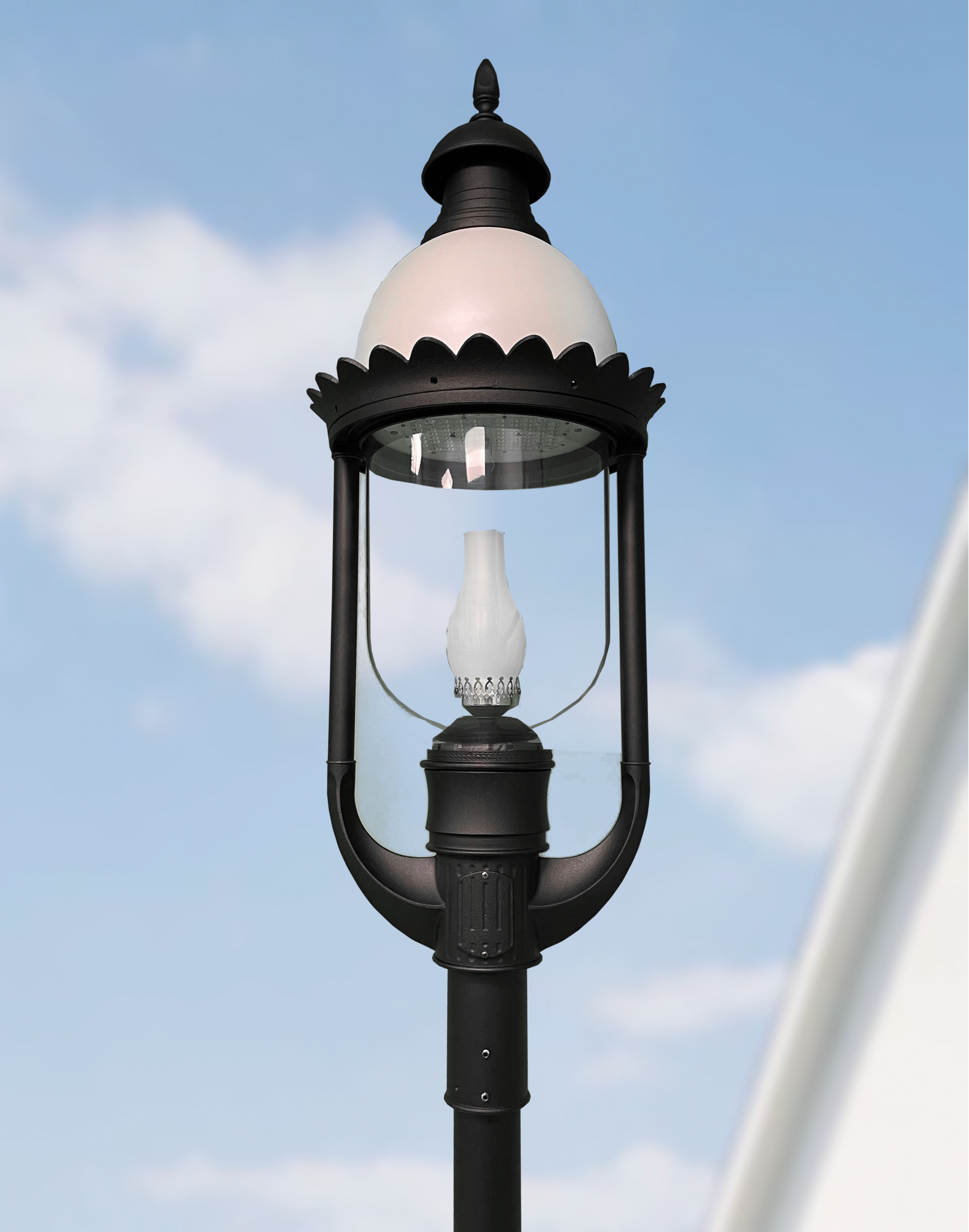 Providence 1630RLED-BLK-OP post top lighting fixture.