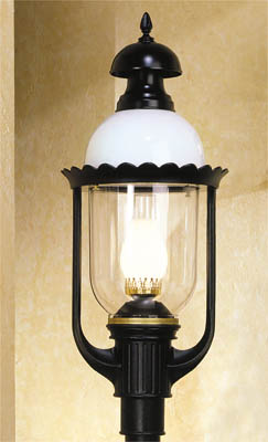 Providence 1640CH-BLK-OP post top lighting fixture.