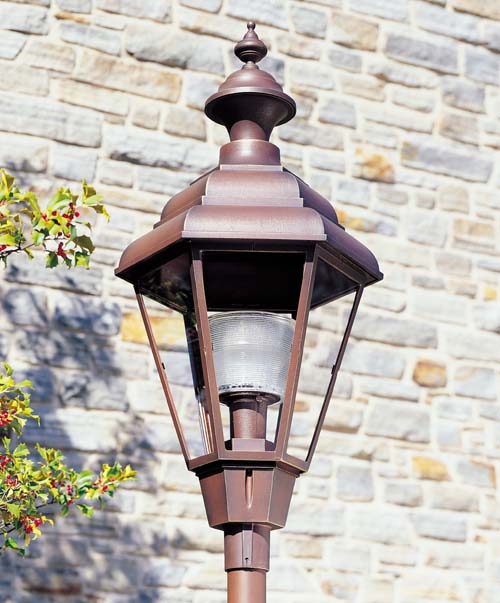 Jamestown 30834BP-RBZ-CA-GRANDE-JAMESTOWN post top lighting fixture.