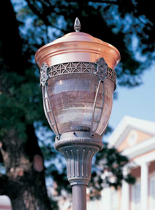 North Hills 33230BP-VCP-CP-V-CUSTOME COPPER DOME POST TOP LIGHTING FIXTURE.