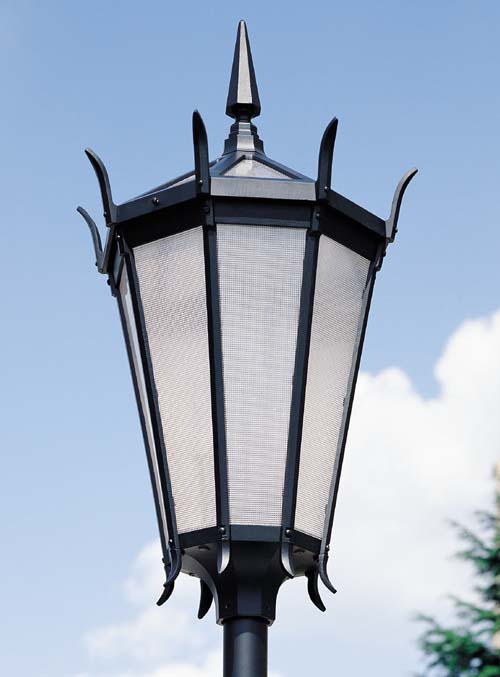 Battery Park-3838BP-BLK-PP post top fixture