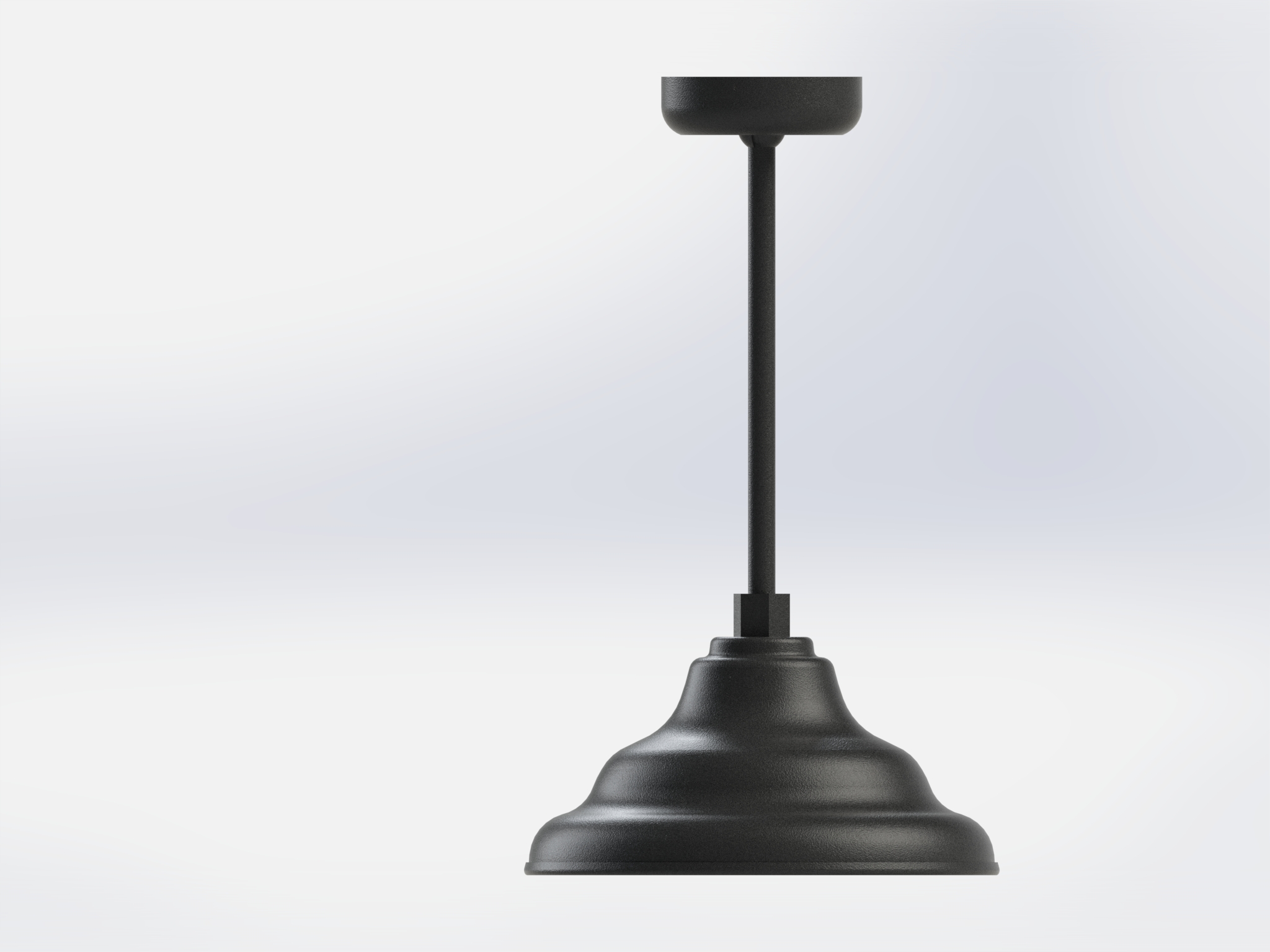 Shady Hills 40271-BLK-MED-Front RLM hanging lighting fixture.