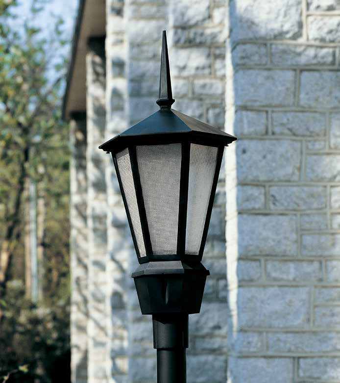 Citadel post light on pole.