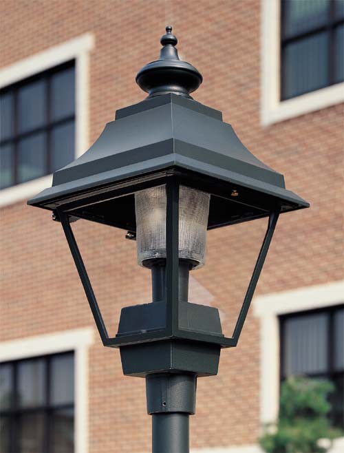 7632BP-BLK-CA commercial post top fixture