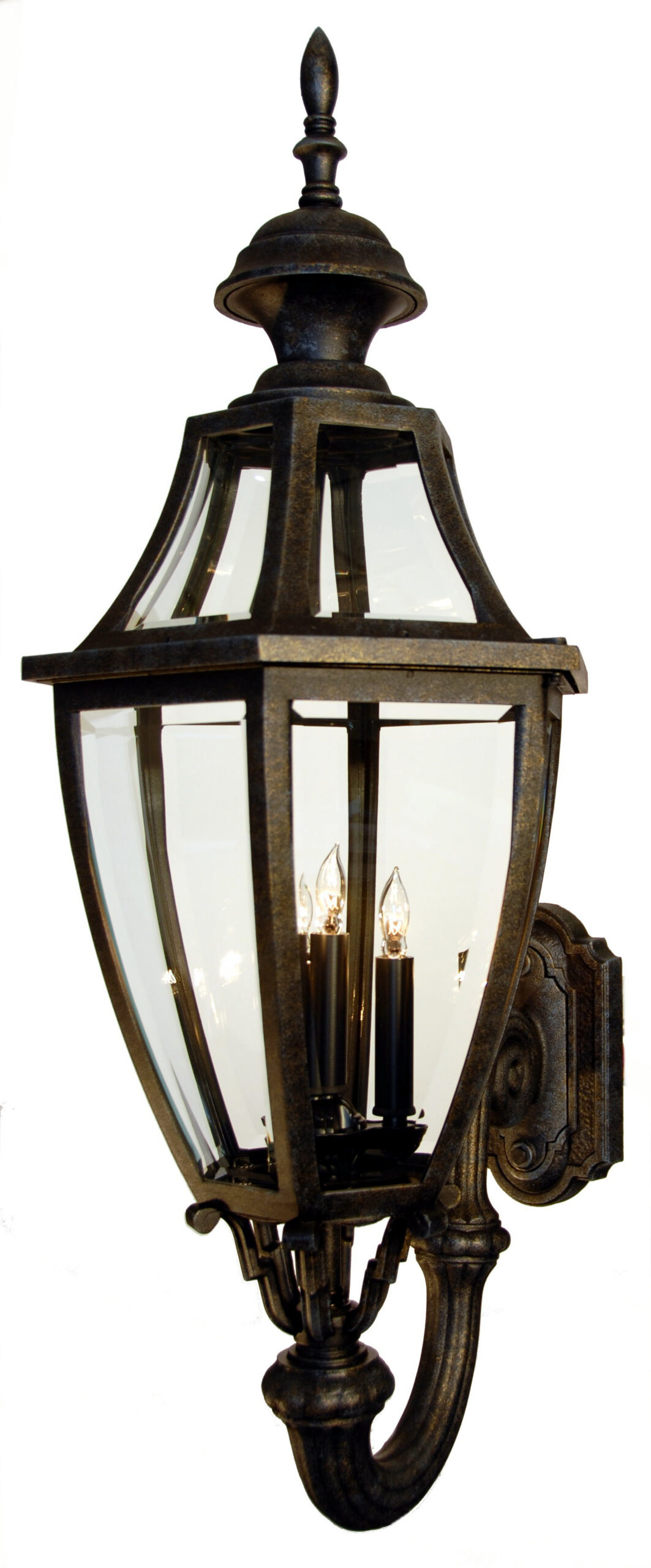 Augusta B134FSM-GRA-CBG-C3-Wall Light Fixture Traditional Style