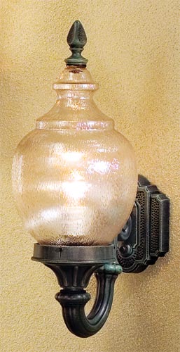 Clifton Park wall fixture on wall.