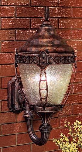 Grosse Pointe-B175FSM-RBZ-CTP-MED wall fixture one brick wall.