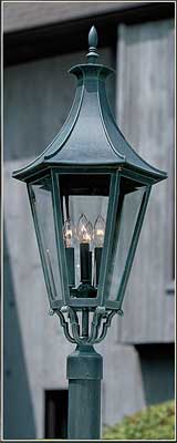 Westminster LE-B19630-VGN-CBG-C4 post top lighting fixture.