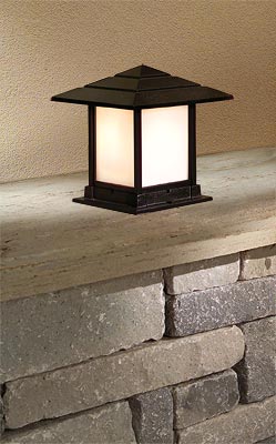 Indian Wells-B28361 pier lighting fixture on a wall.