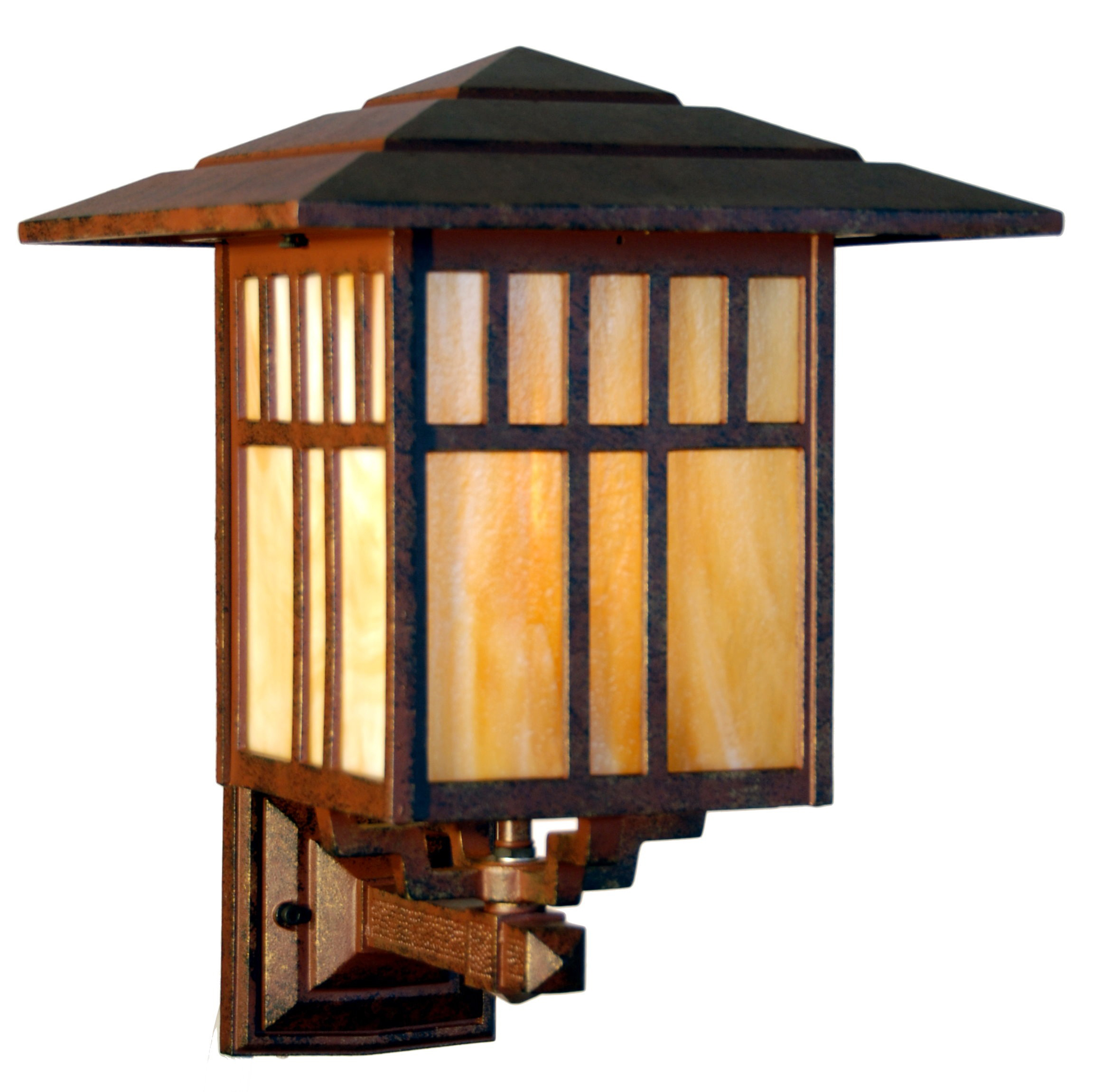 Indian Wells B28410-IRN-OHG-MED wall fixture with no background.