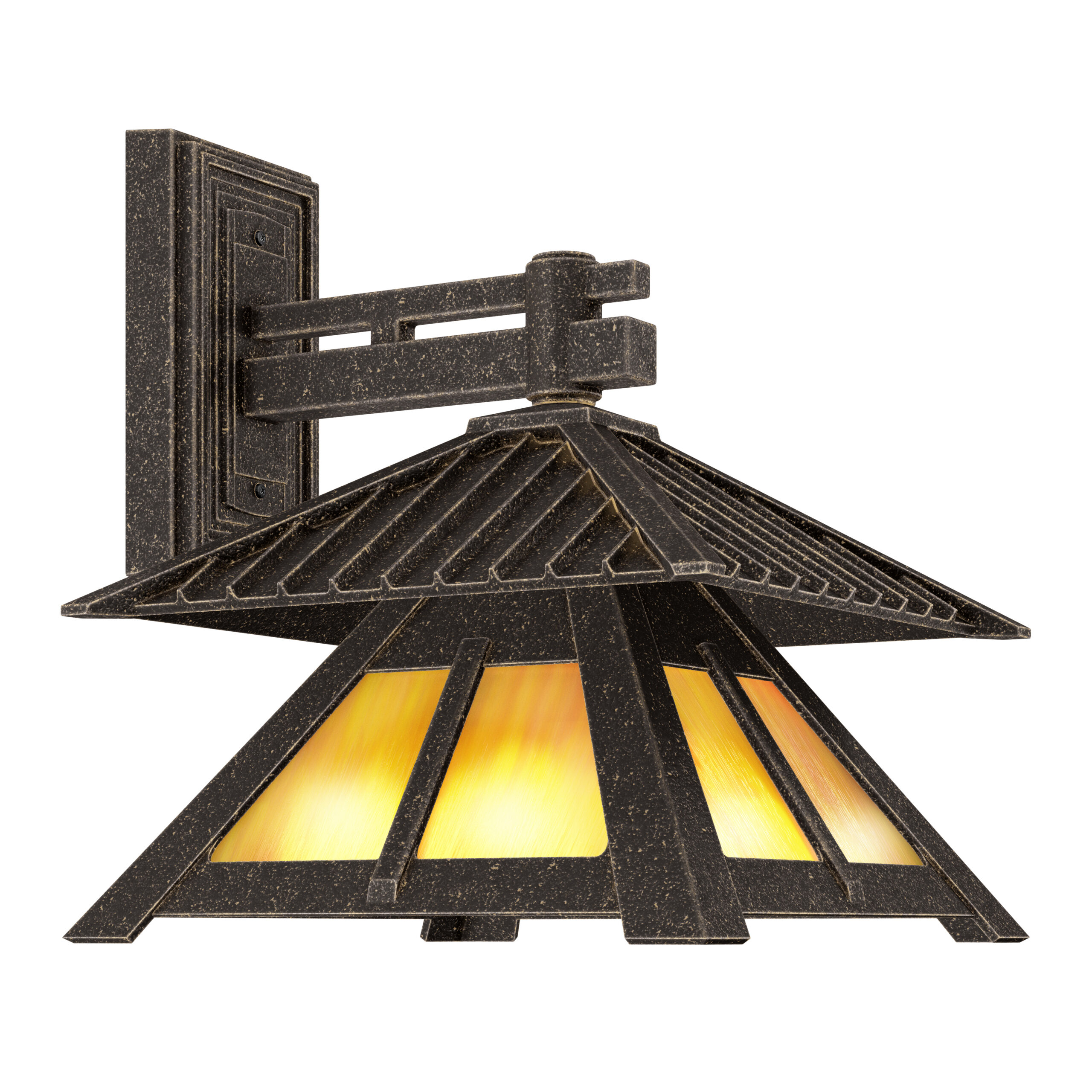 Artisan B56612-WBZ-OHG-MED-CRAFTMAN WALL LIGHT FIXTURE WITH ASIAN FLAIR