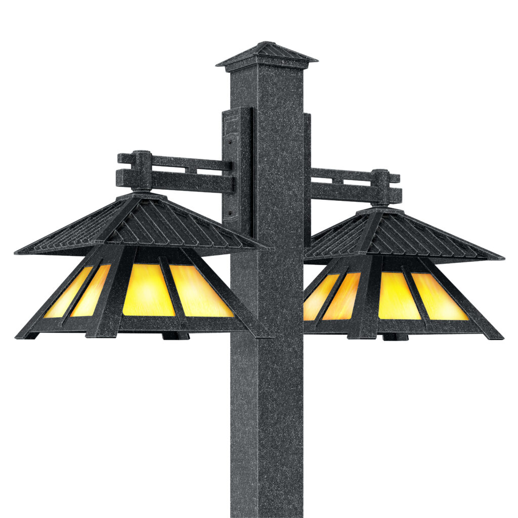 Artisan B56630-2-ASI-OHG-MED-Post Light Fixture craftsman style