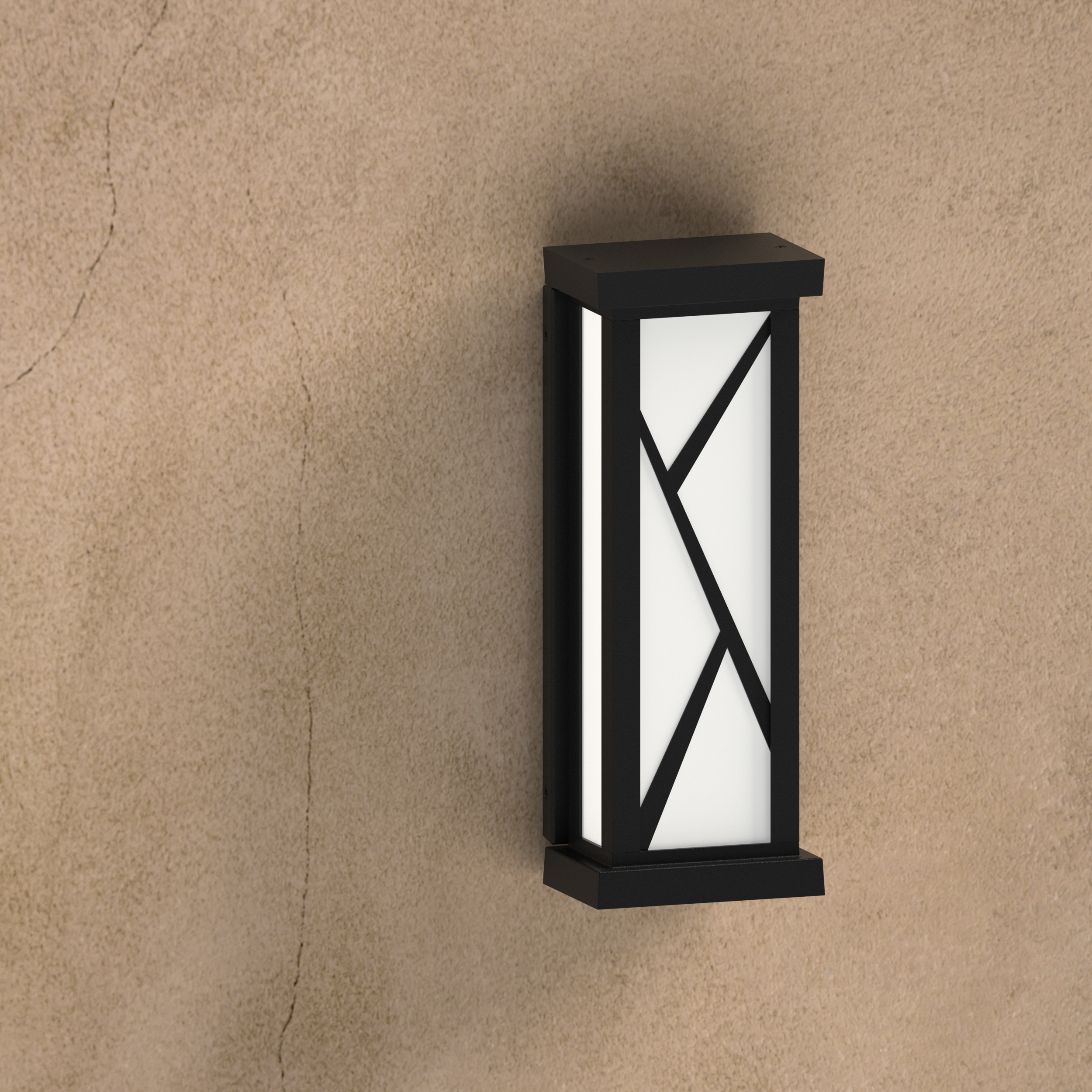 Genesis B62201-Angle-white-wall lighting fixture