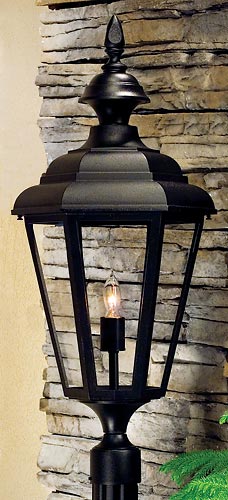 Jamestown LE B9965-BLK-CA-MED post lighting fixture.