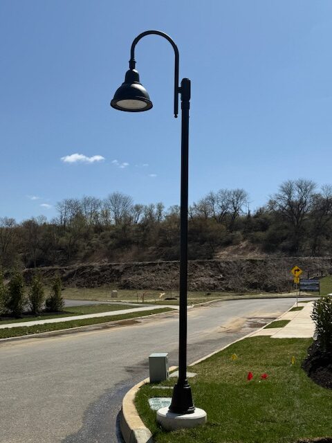 Regency 10502LED-GF-1 single post top lighting.